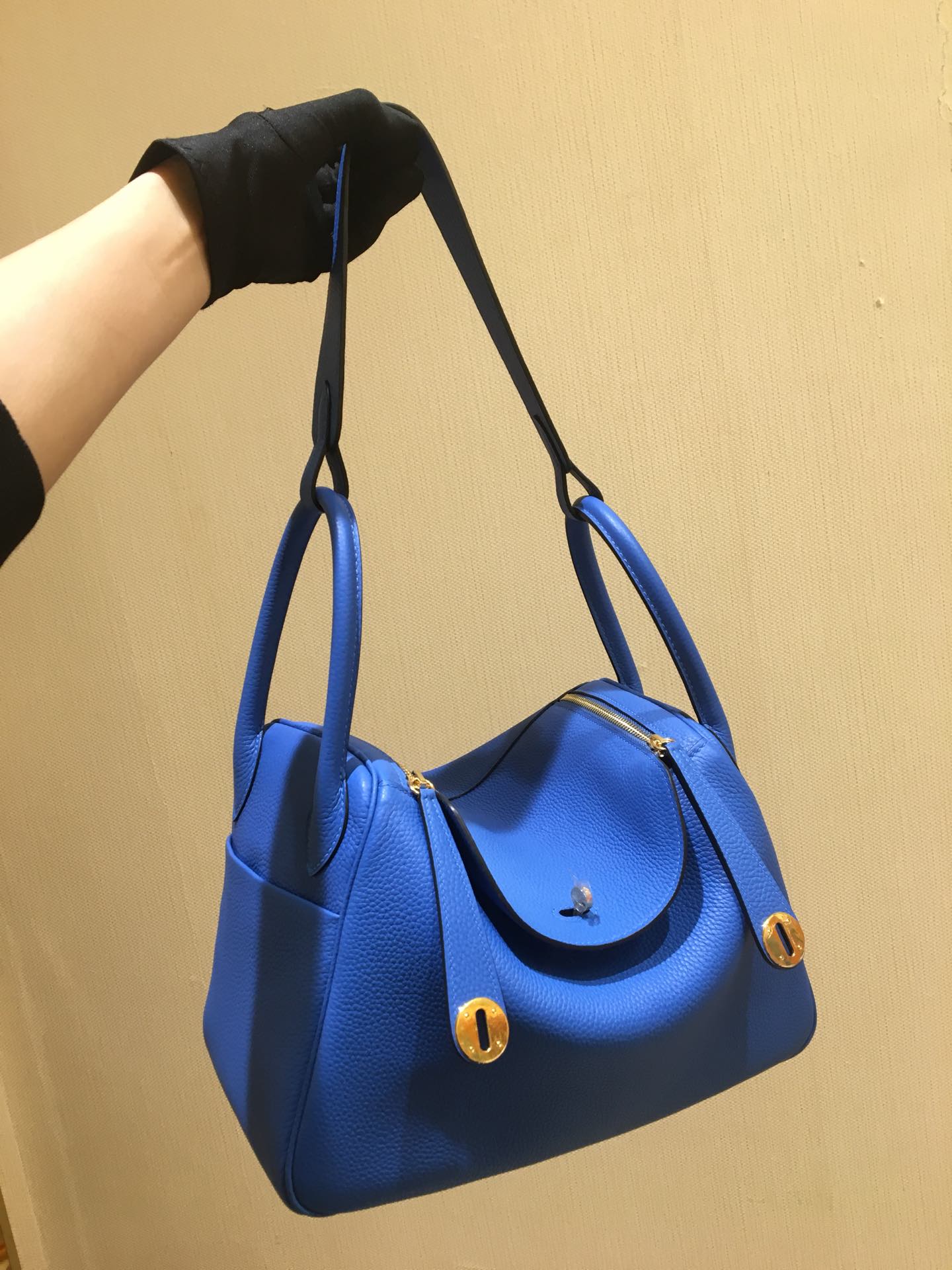 [TOP] HERMES Lindy Taurillon Clemence Leather 30 CM - Three Colors - GHW