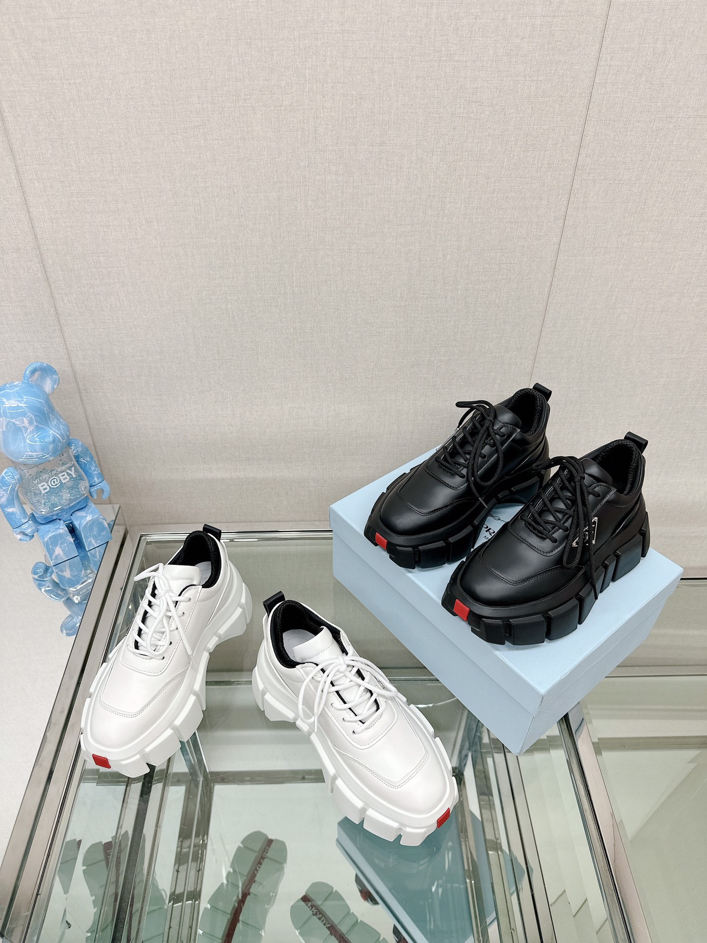 [TOP] PRADA Thick Soled Casual Sports Shoes - 4 Colors