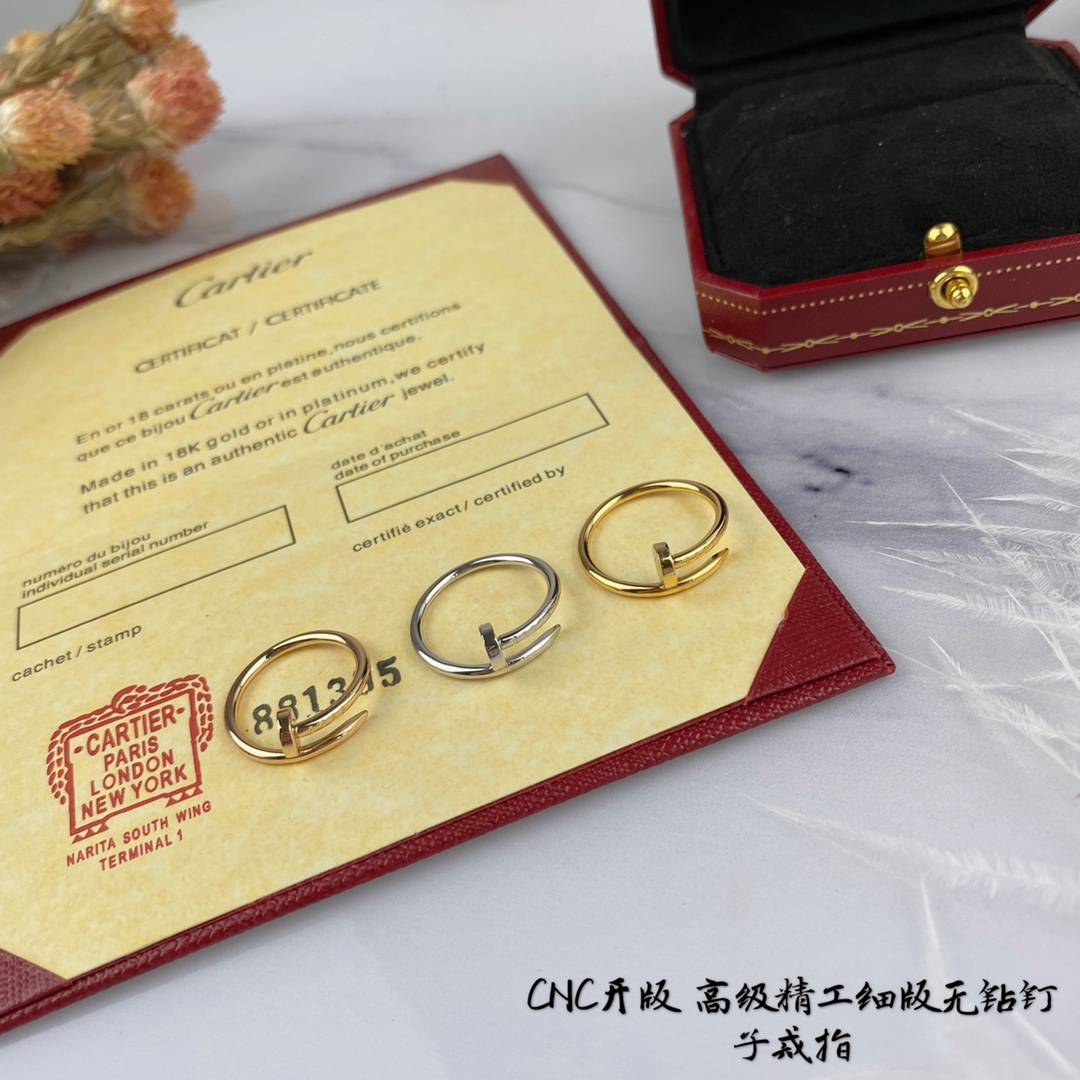 [TOP] Cartier Thin Nail Ring - 3 Colors