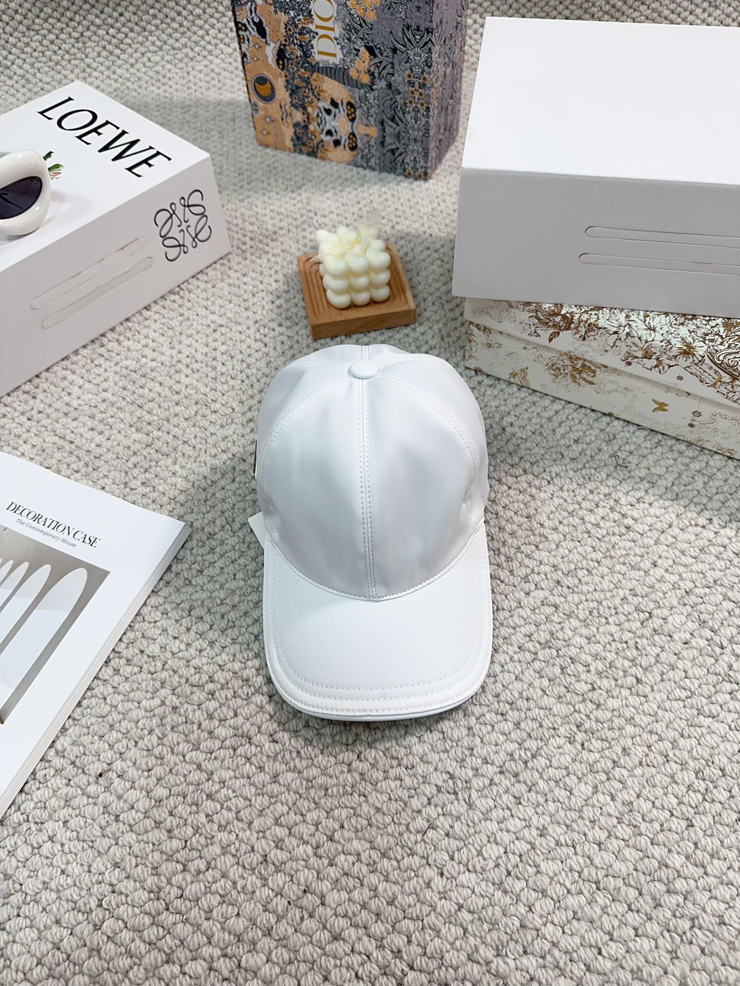 [Top] PRADA New Embroidered Baseball Cap - 4 Colors