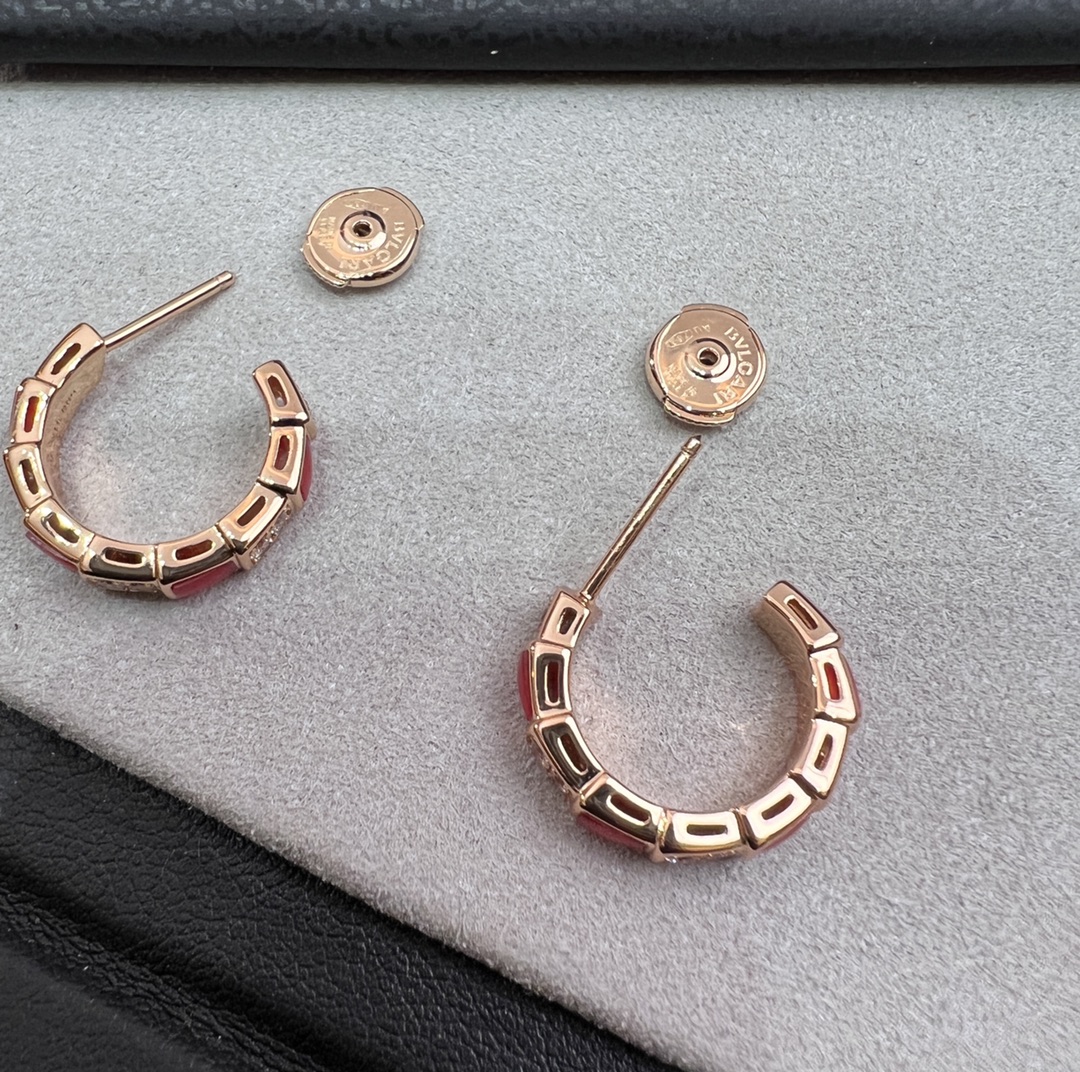 [TOP] BVLGARI Diamond Snake Bone Earrings - 3 Colors