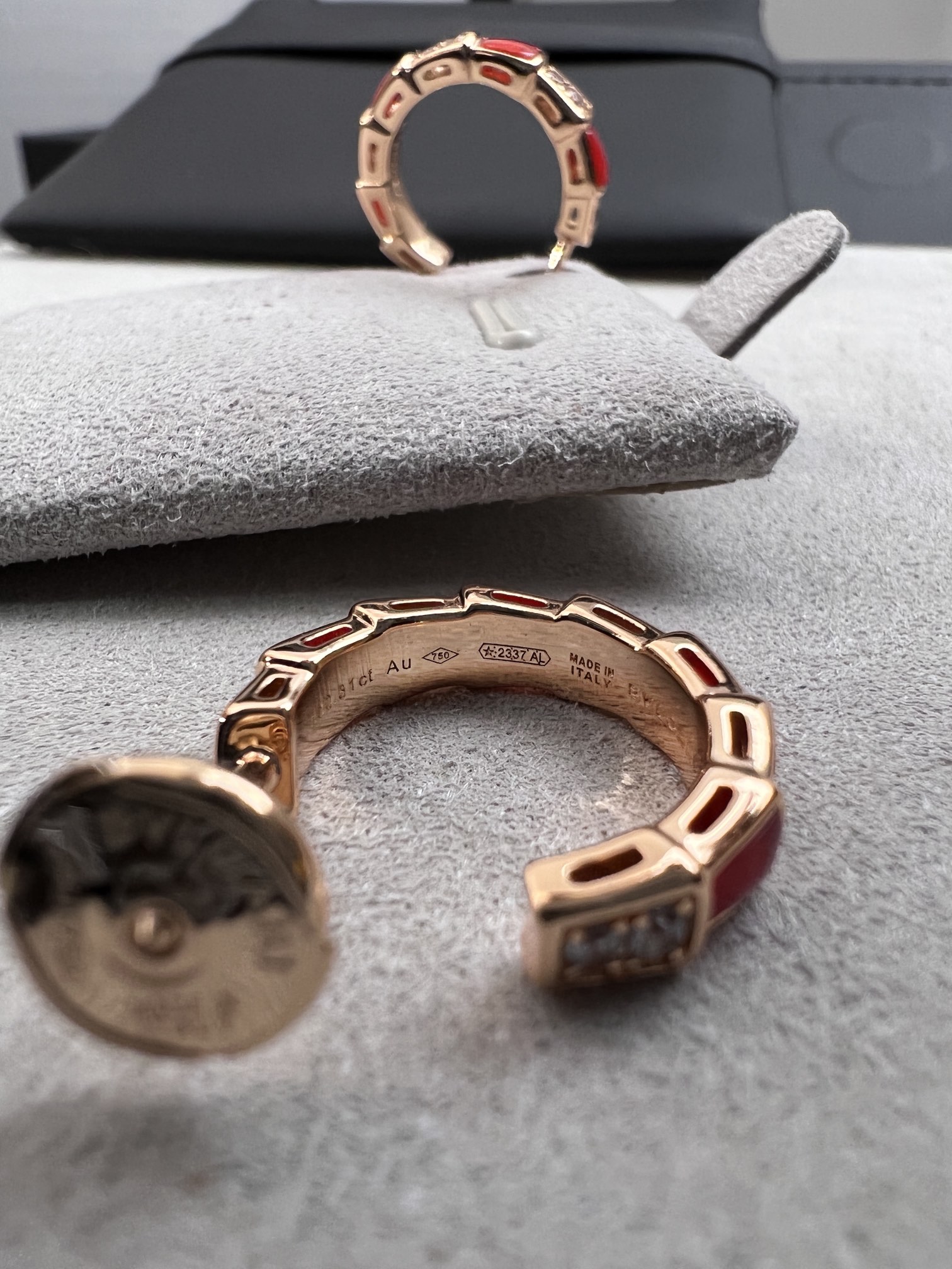 [TOP] BVLGARI Diamond Snake Bone Earrings - 3 Colors