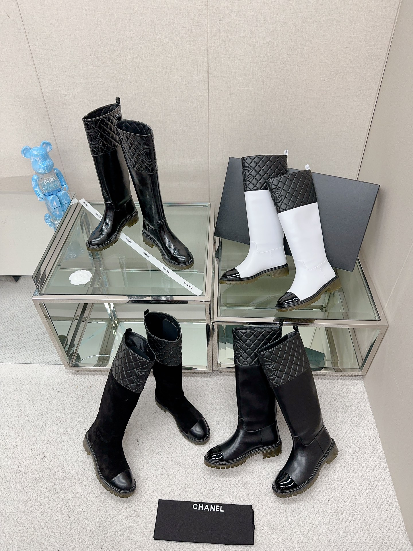 [TOP] CHANEL Lozenge Knight Boots - 5cm - 4 Colour