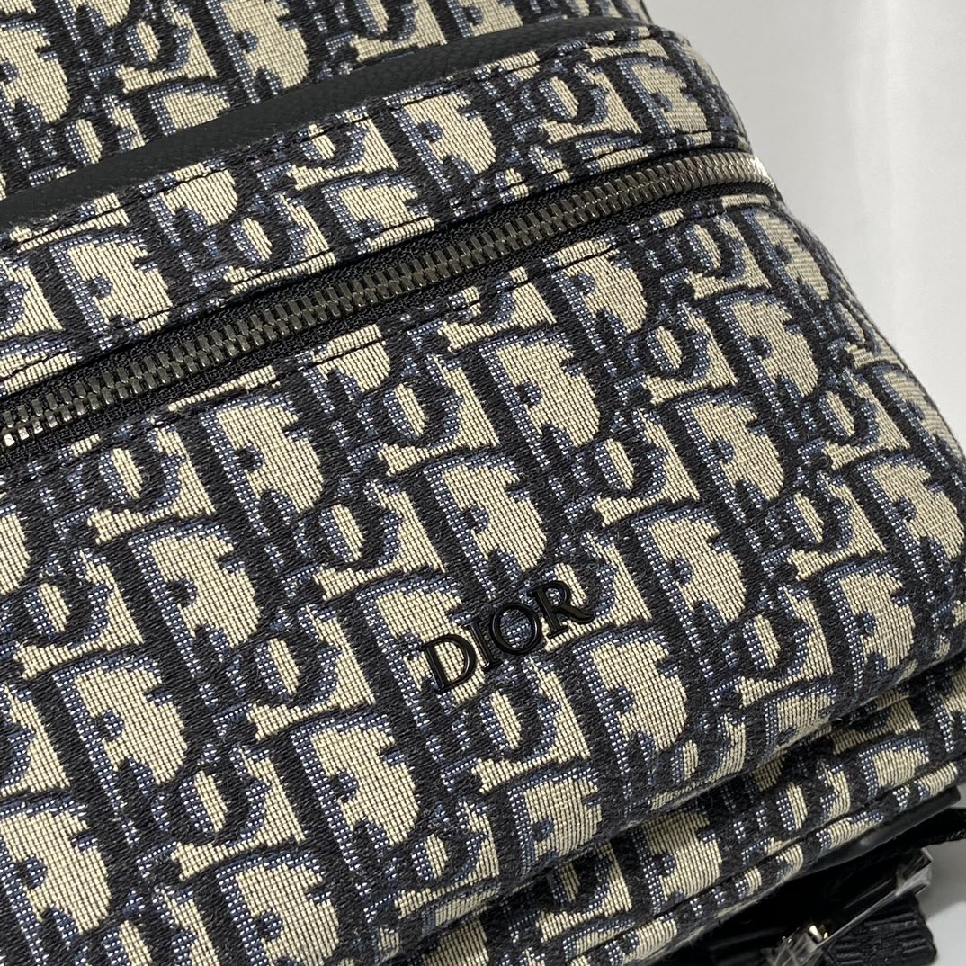 [TOP] Christian Dior Rider College Style Oblique Print Backpack 26 x 37 x 15 cm