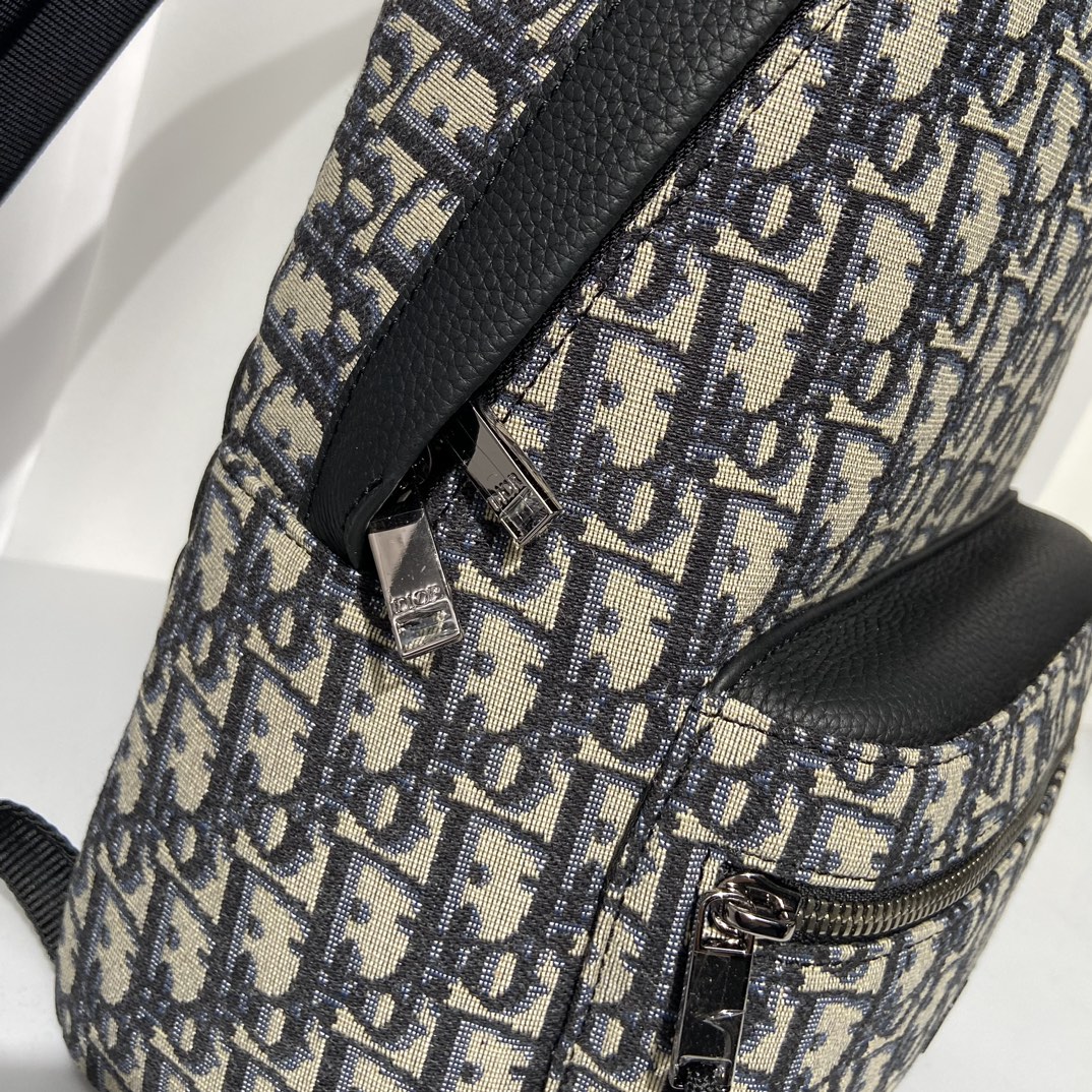 [TOP] Christian Dior Rider College Style Oblique Print Backpack 26 x 37 x 15 cm