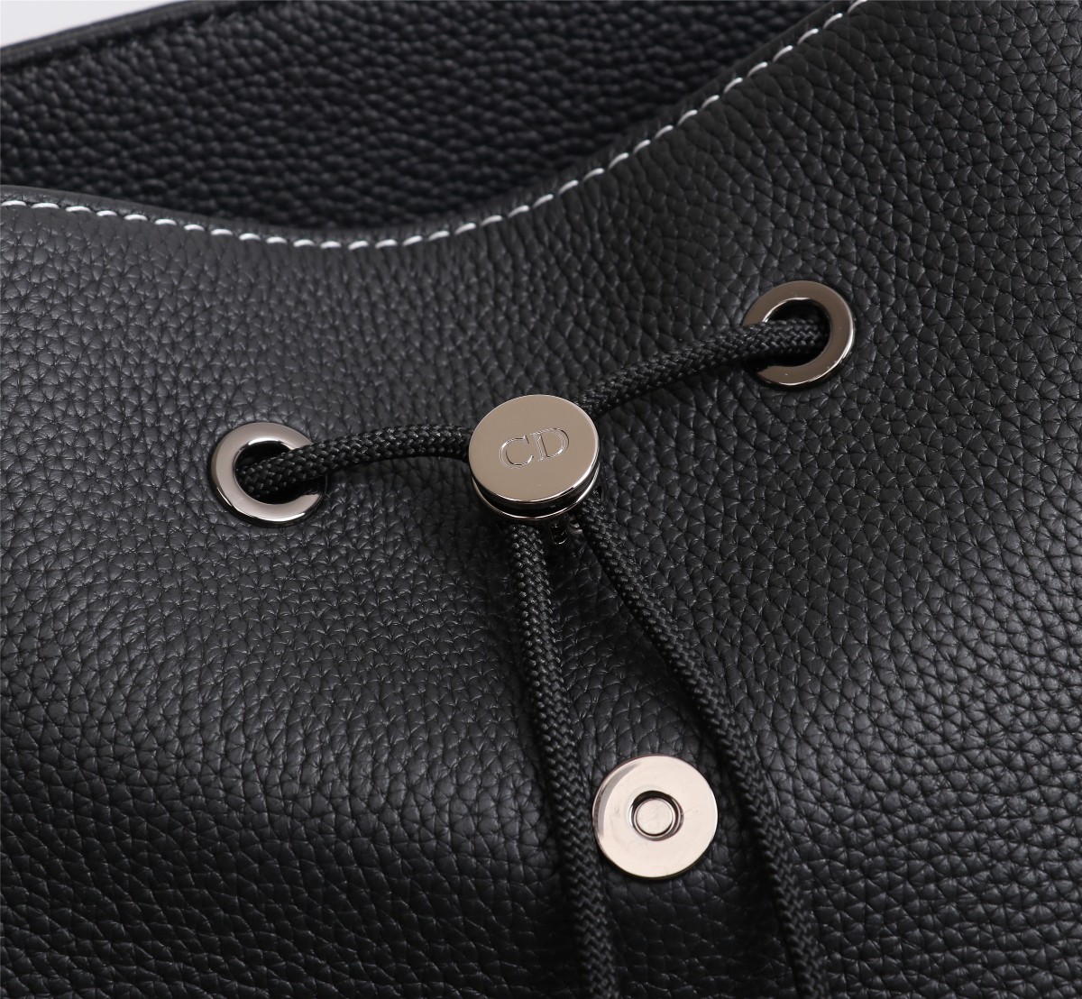 [TOP] Christian Dior saddle Grain Backpack 26.5×41.5×17.5 cm - Black