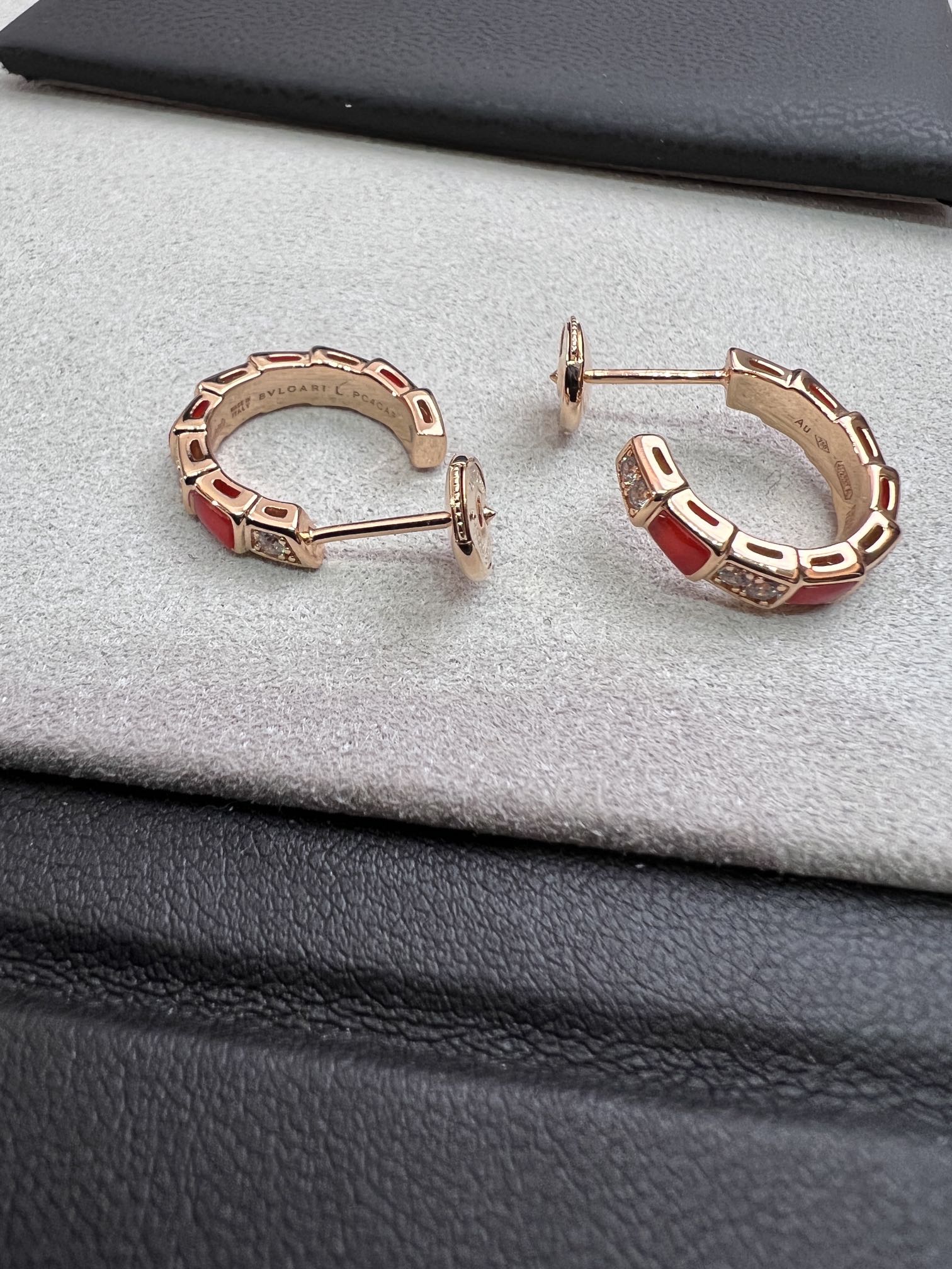 [TOP] BVLGARI Diamond Snake Bone Earrings - 3 Colors