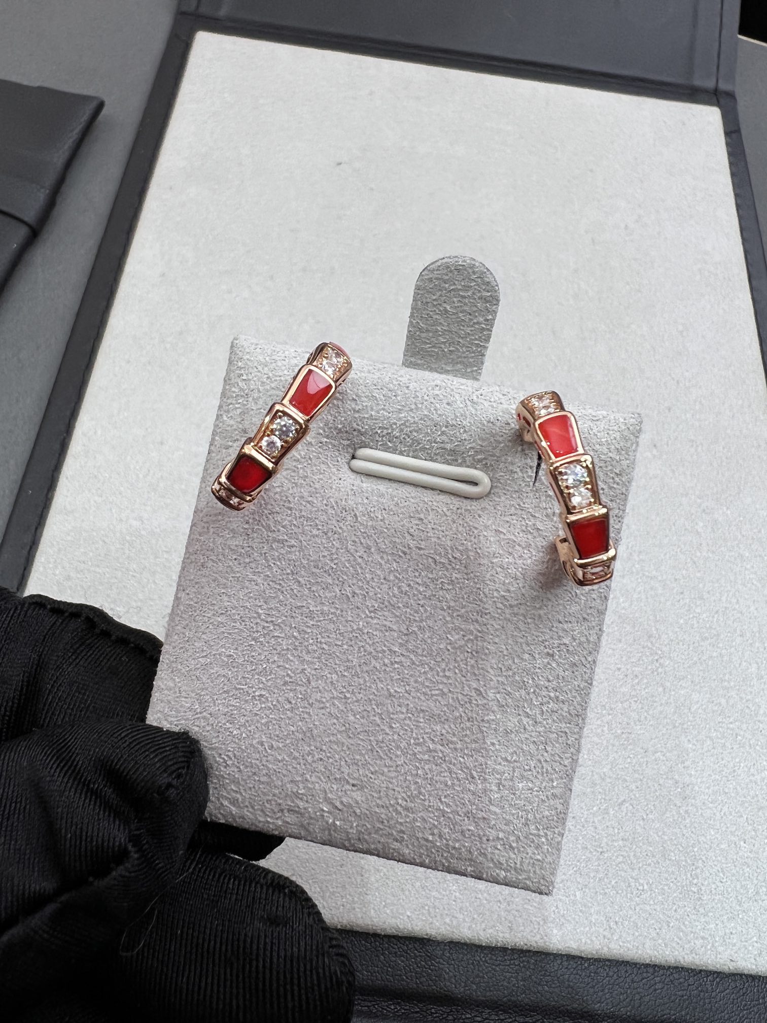 [TOP] BVLGARI Diamond Snake Bone Earrings - 3 Colors