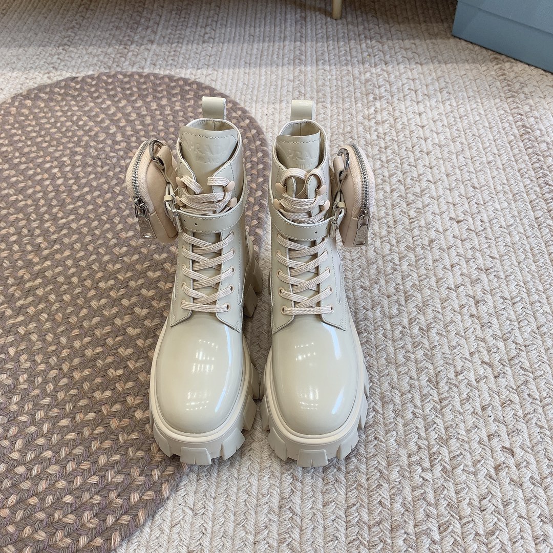 [TOP] PRADA Classic Autumn And Winter Short Boots - 3 Colors