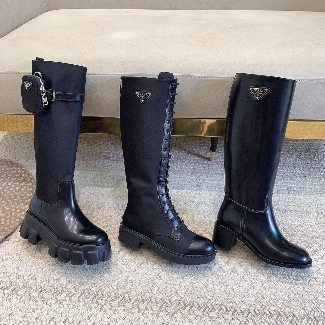 [TOP] PRADA Classic Autumn And Winter Boots - 3 Colors