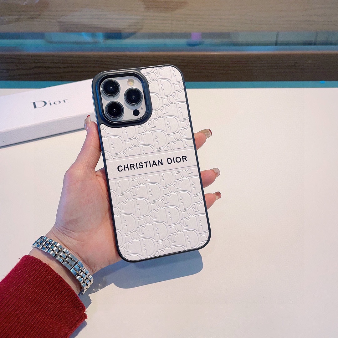 [TOP] Christian Dior Embossed Iphone case - 2 Colors