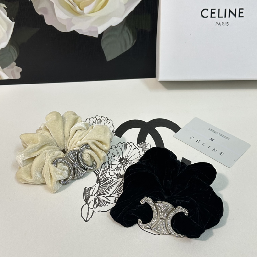 [TOP] CELINE Velvet Hair Loop - 2 Colors
