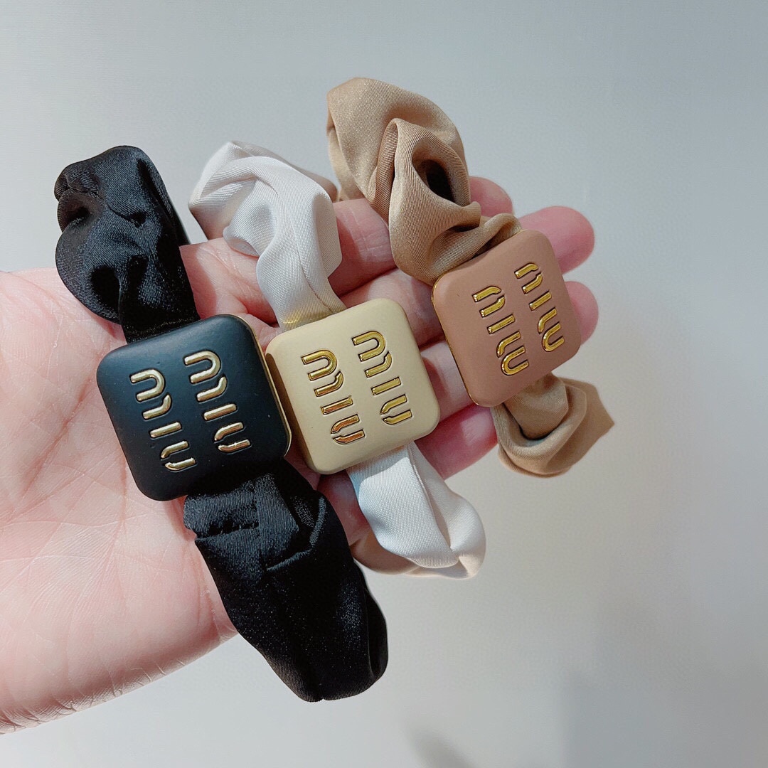 [TOP] Miu Miu Silk Fabric Hair Loop - 3 Color
