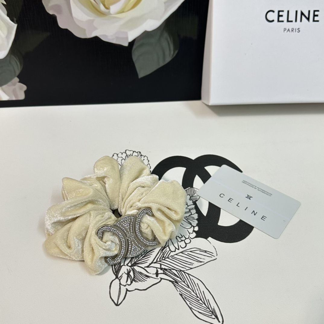 [TOP] CELINE Velvet Hair Loop - 2 Colors