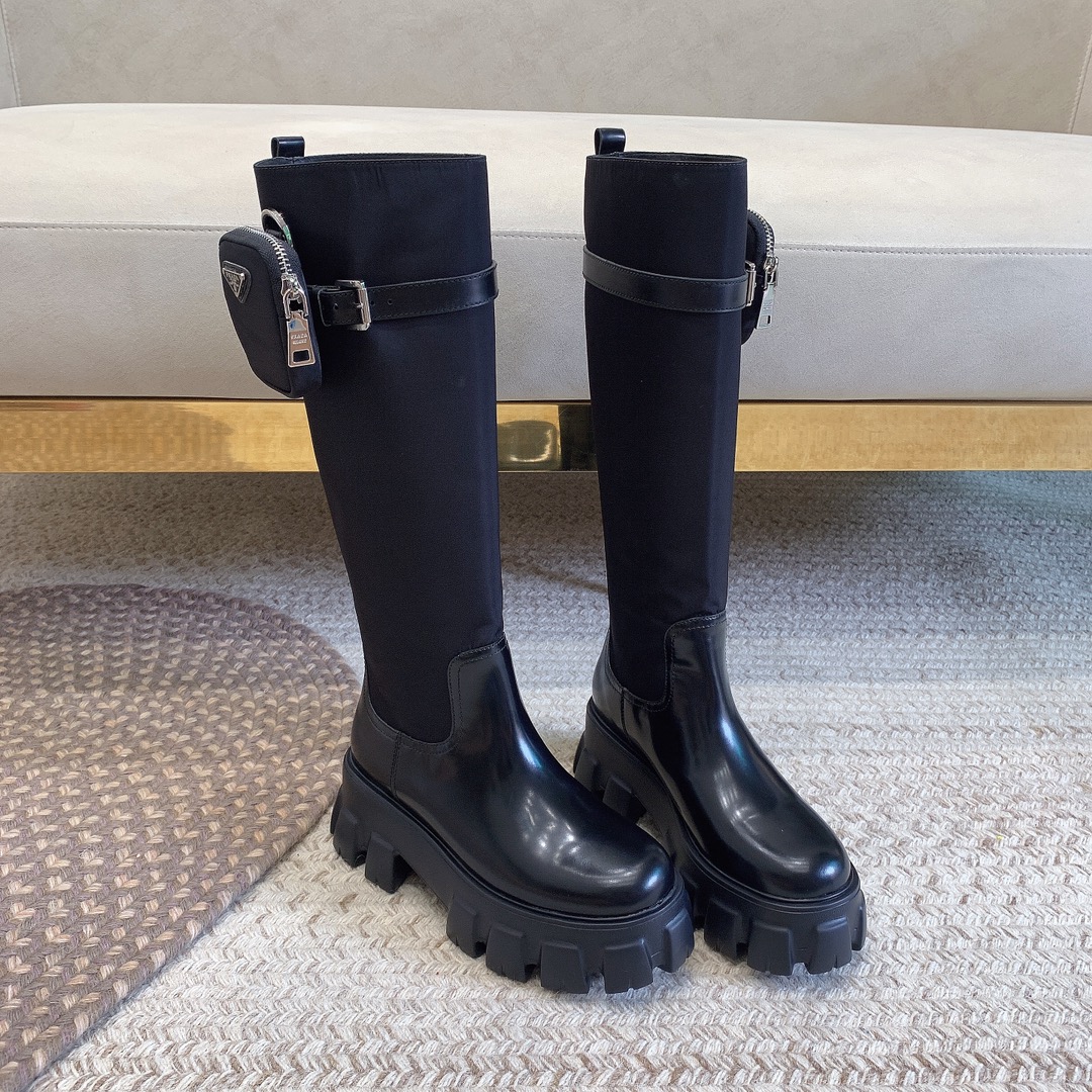 [TOP] PRADA Classic Autumn And Winter Boots - 3 Colors