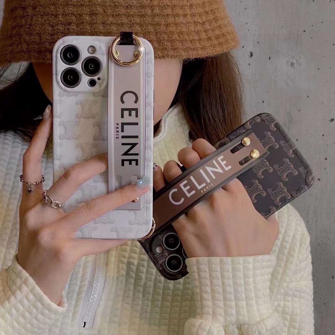 [TOP] CELINE Straight Edge Polka Dot Photo Frame Iphone case - 2 Colors