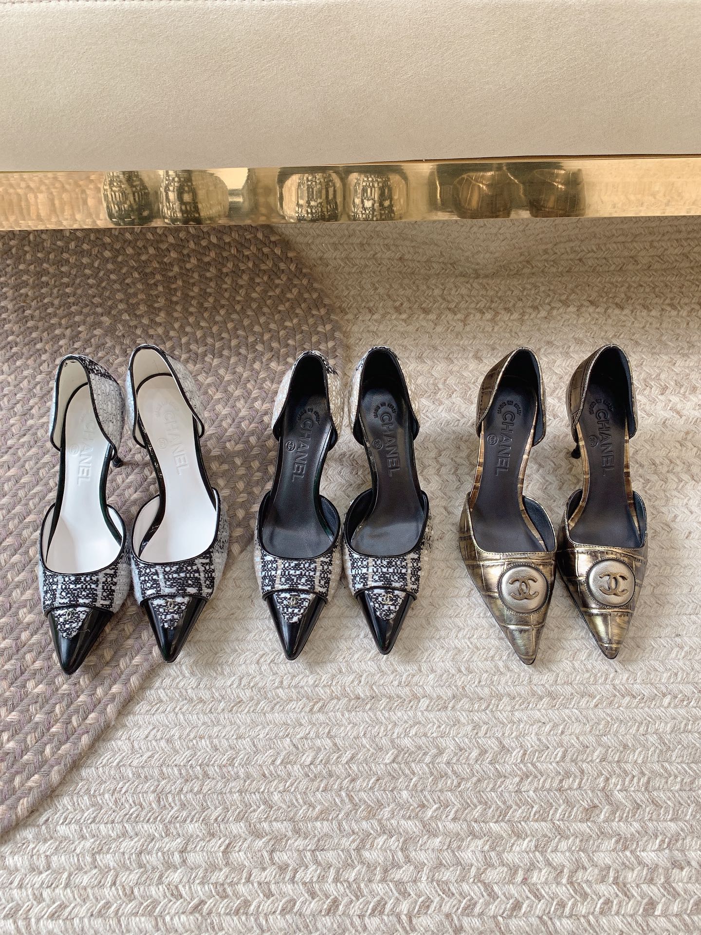 [TOP] CHANEL Classic New Color Hollow Sandals - 8cm - 3 Colors