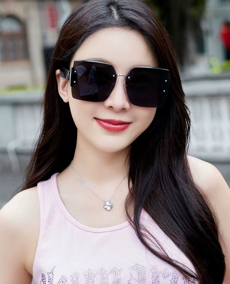 [TOP] HERMES UV Protection Classic Square Frame Design Sunglasses- 4 Colour
