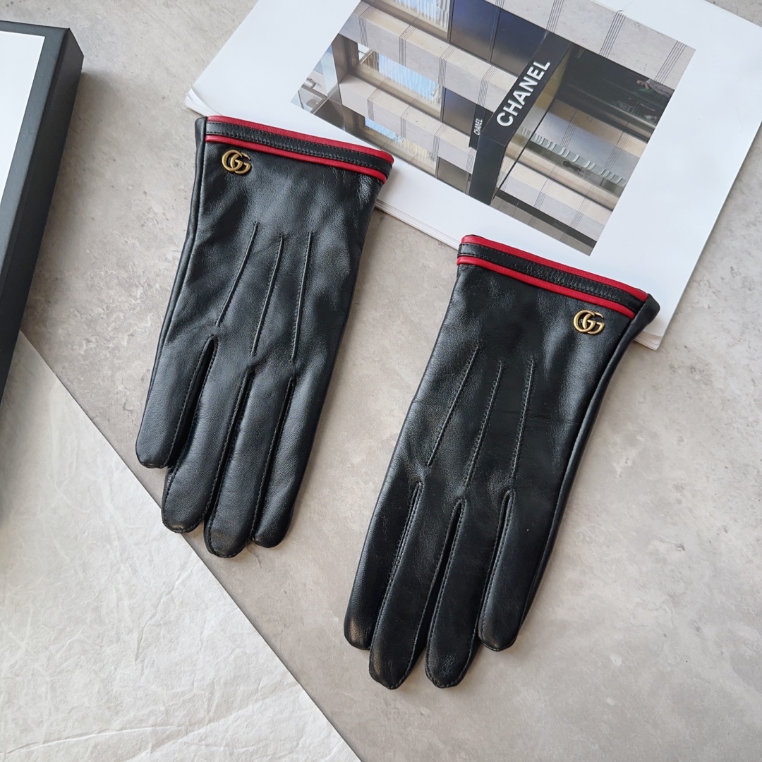 [TOP] GUCCI Women's Sheepskin Gloves