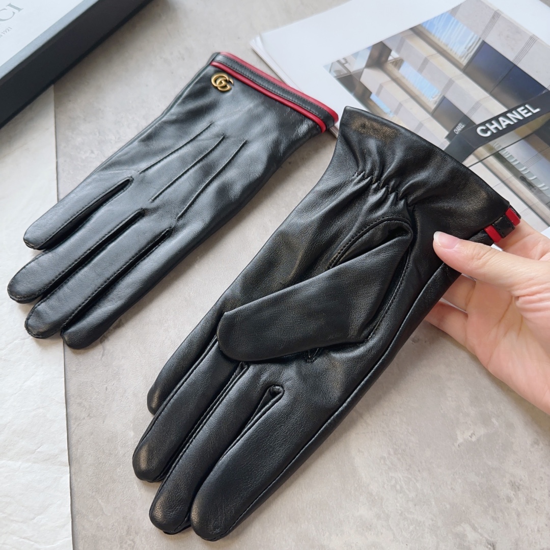 [TOP] GUCCI Women's Sheepskin Gloves