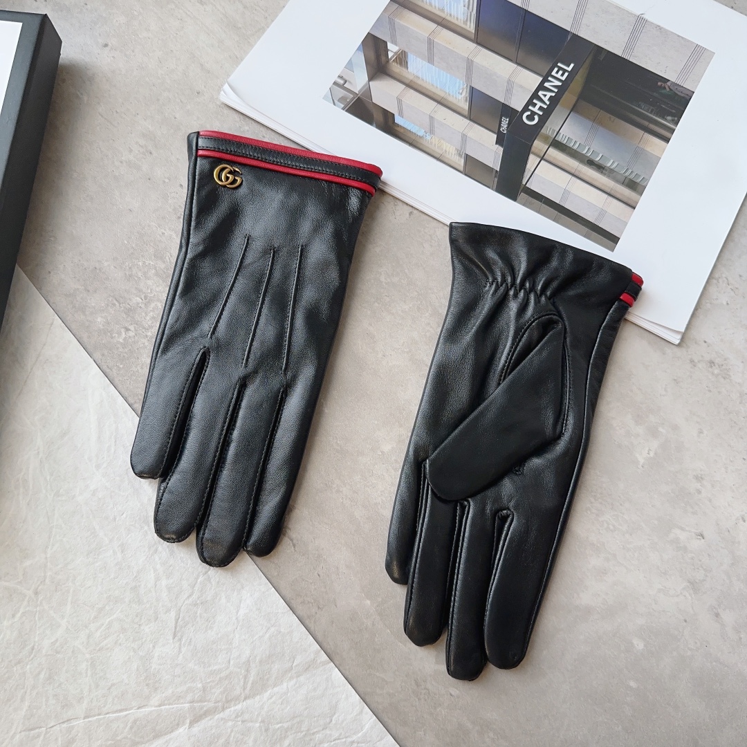 [TOP] GUCCI Women's Sheepskin Gloves