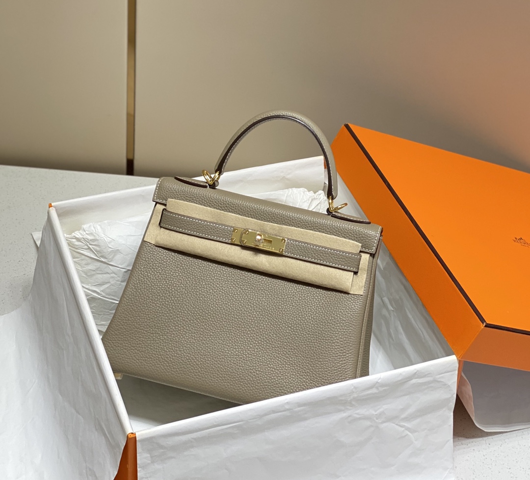 [TOP] HERMES Kelly 𝐓𝐨𝐠𝐨 Calf 25cm/28cm - Three Colors- GHW