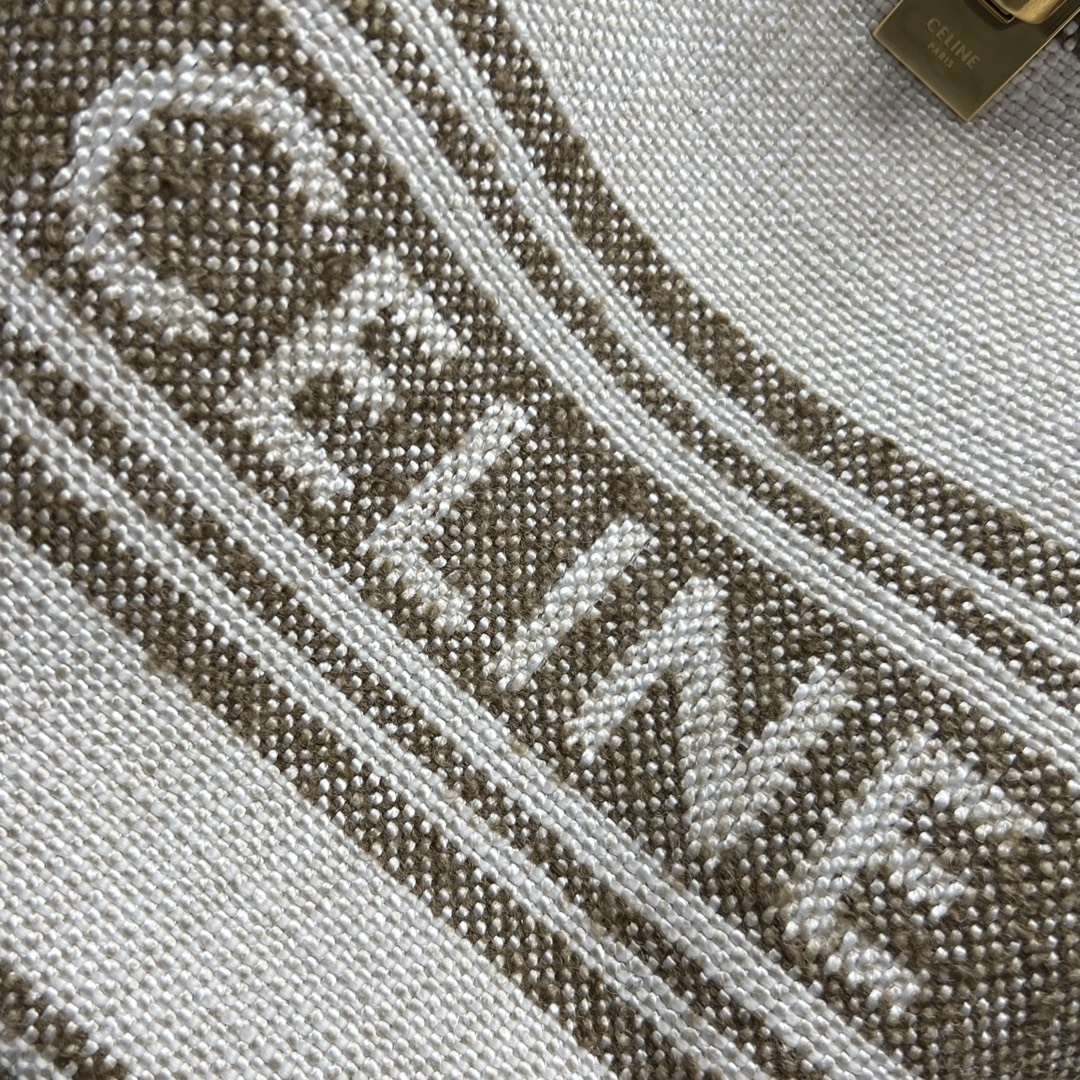 [TOP] CELINE BUCKET 16 Series Bucket Bag 29×25×23 cm - Burlap Olive Green