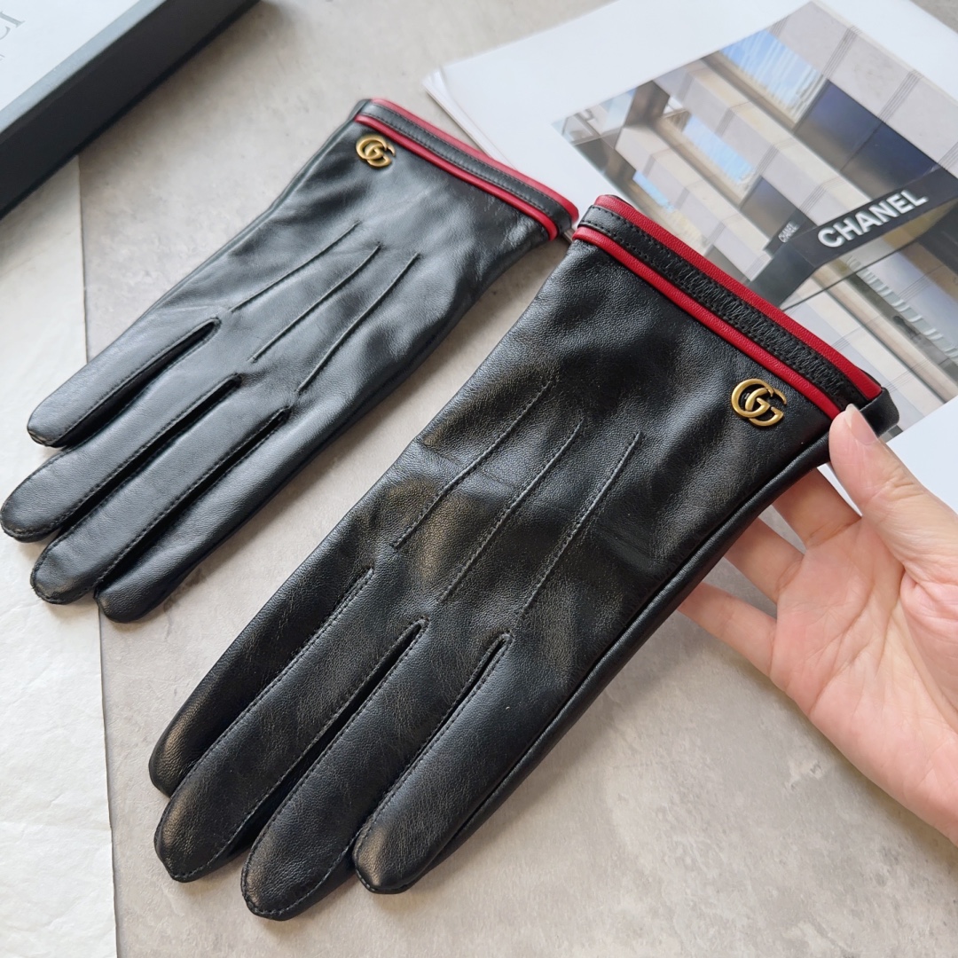 [TOP] GUCCI Women's Sheepskin Gloves