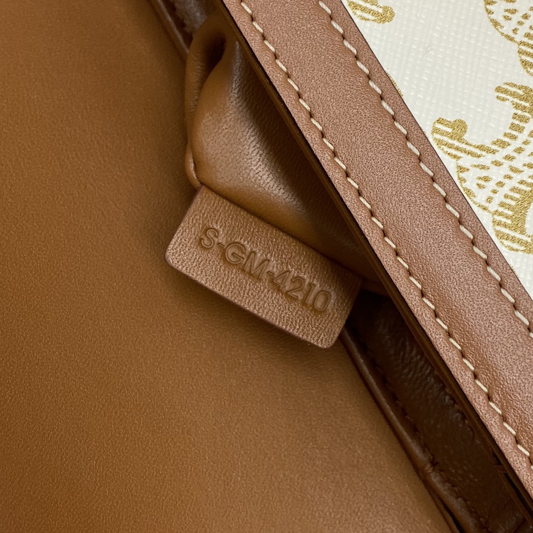 [TOP] CELINE Pvc Printed Cowhide Arc De Triomphe Bag 18x14x6 cm