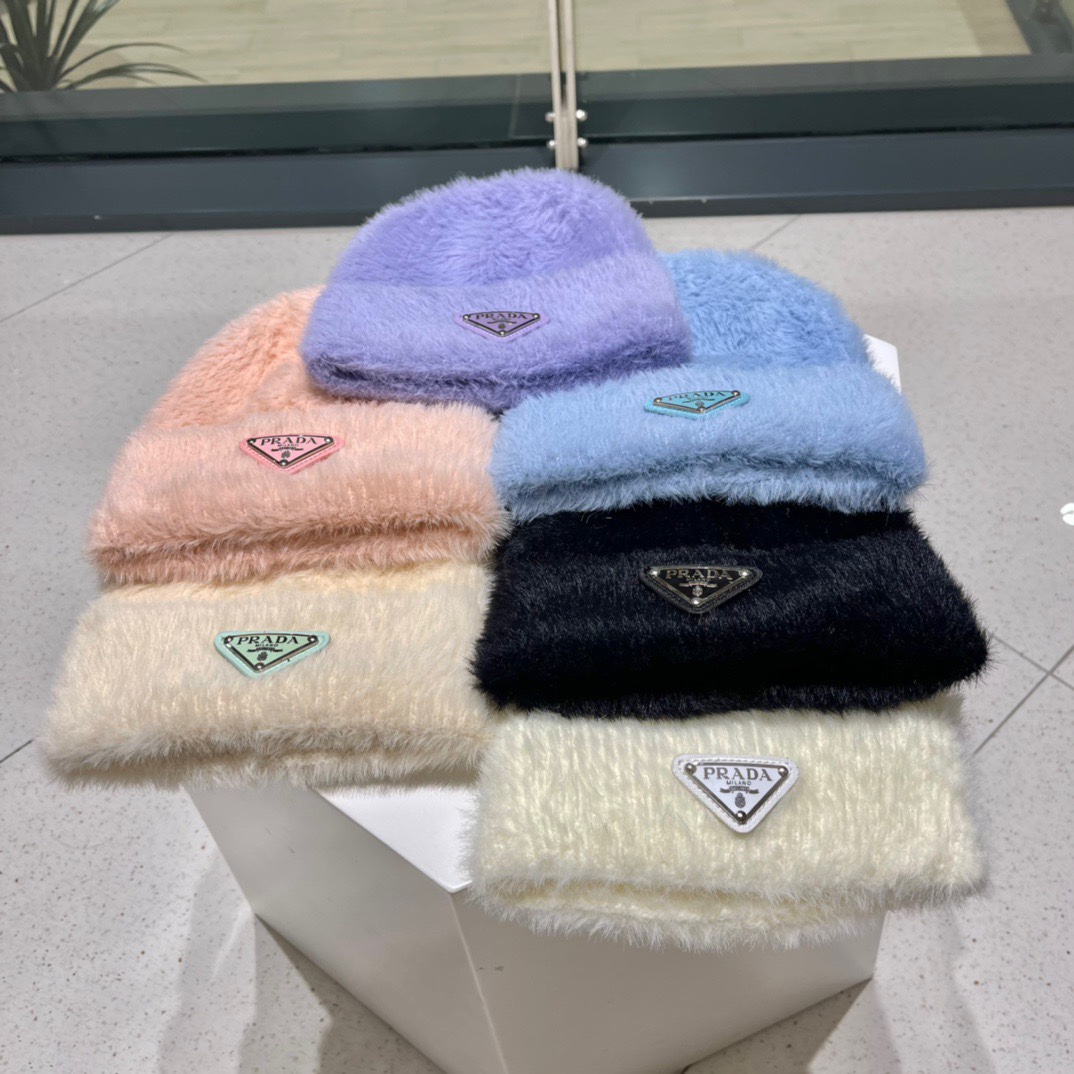 [TOP] PRADA Autumn And Winter Wool Cap - Six Colors