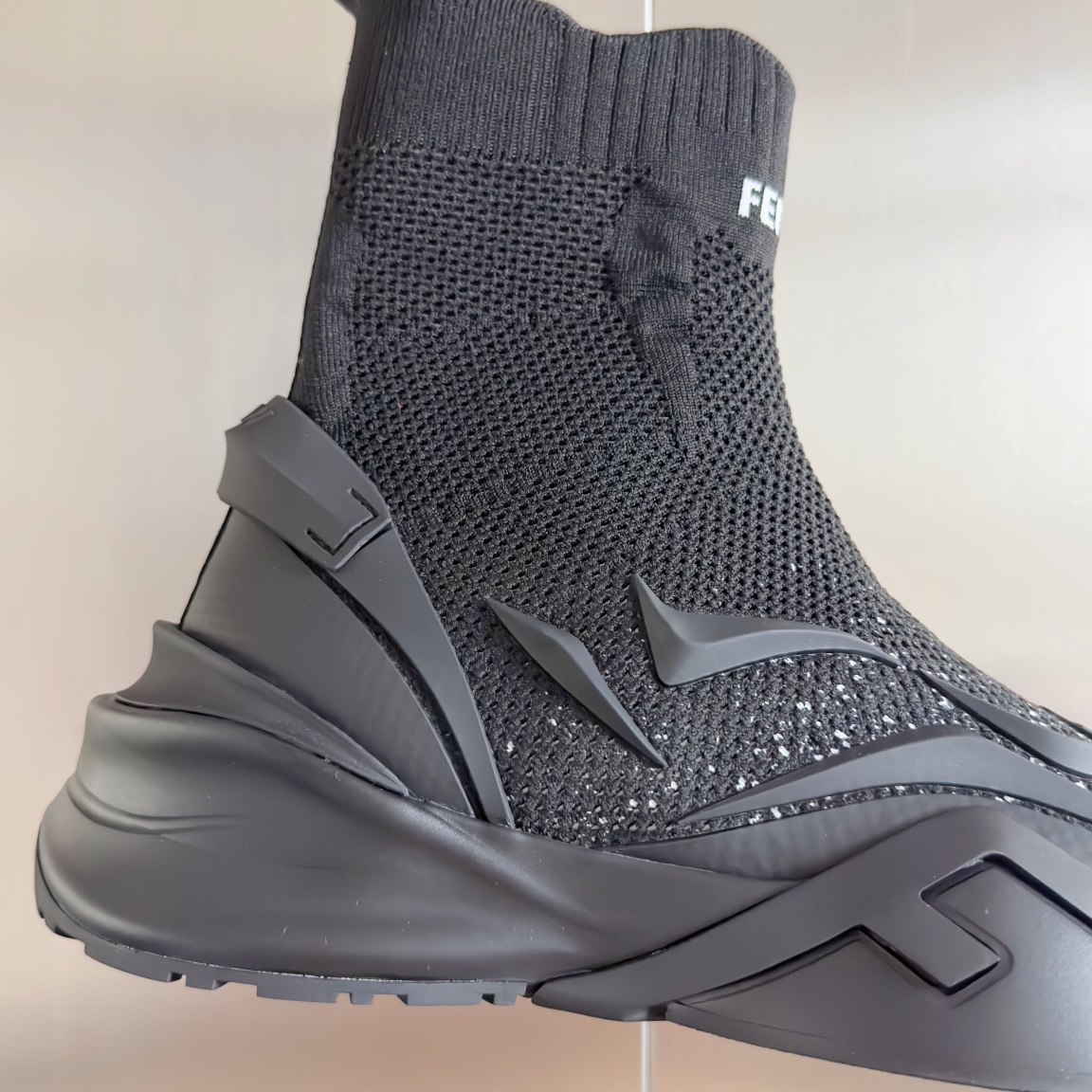 [TOP] FENDI FENDI Jacquard - Knit Couple Trainers - 4.5cm