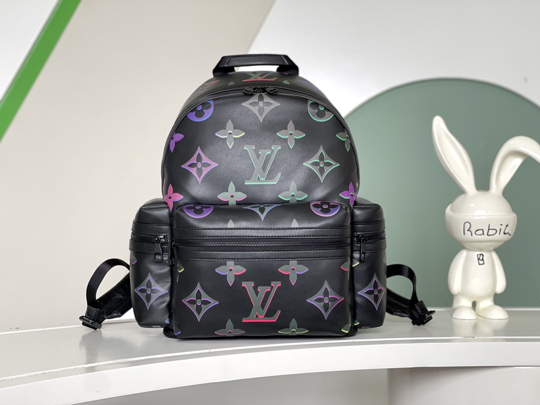 [TOP] Louis Vuitton LV Cowhide Monogram Flowers and LV Letters Backpack 37*43*17 cm