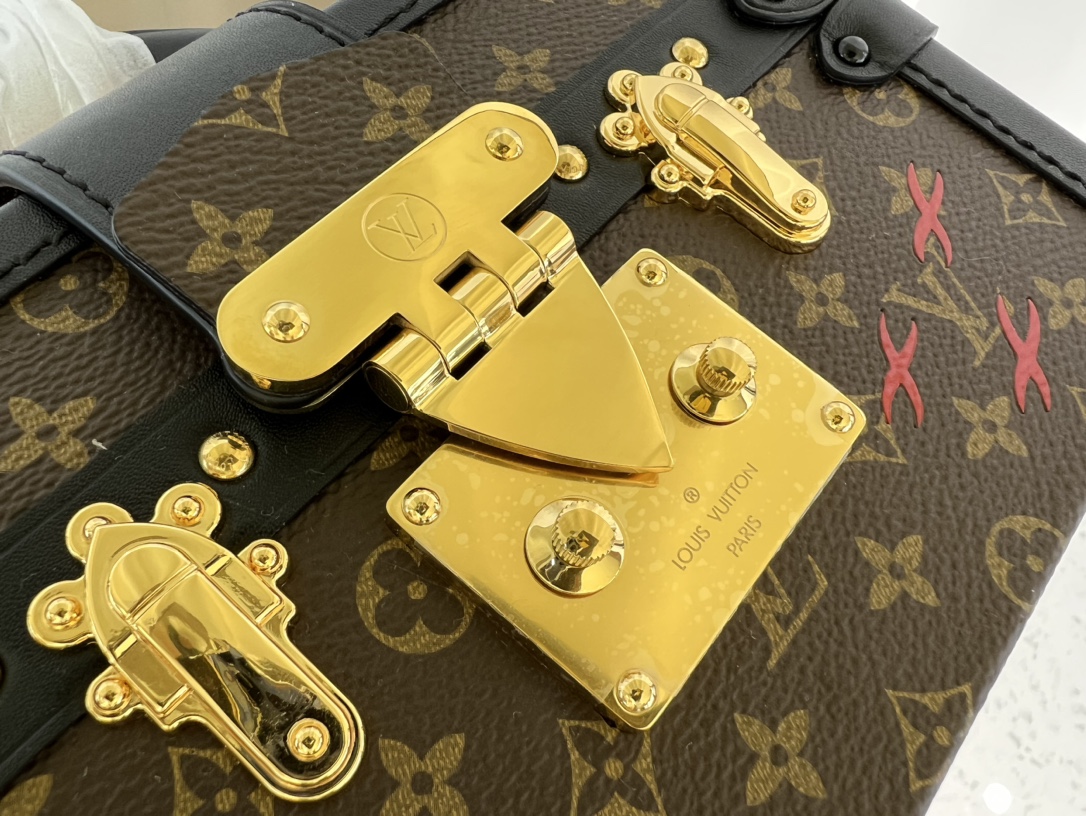 [TOP] Louis Vuitton LV  Petite Malle Capitale 20 x 12.5 x 6 cm-Brown