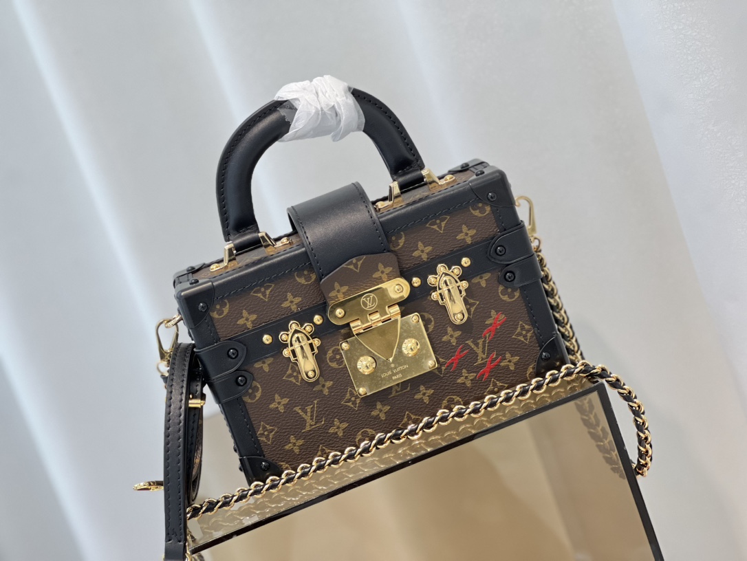 [TOP] Louis Vuitton LV  Petite Malle Capitale 20 x 12.5 x 6 cm-Brown