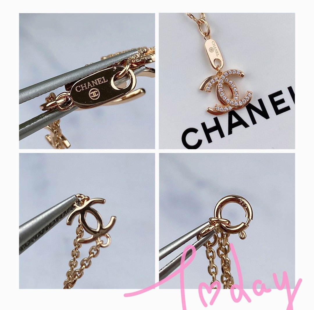 [TOP] CHANEL Double C Necklace