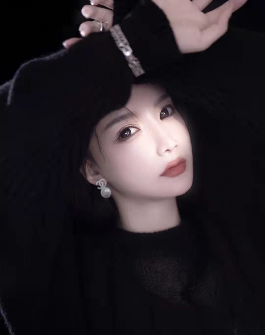 [TOP] CHANEL Double C Pearl Earrings