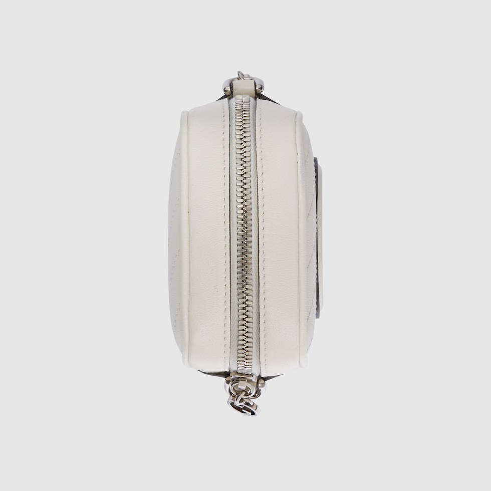 [TOP] GUCCI G*G Blondie Crossbody Bags 10.5x18x4.5cm - White& Black