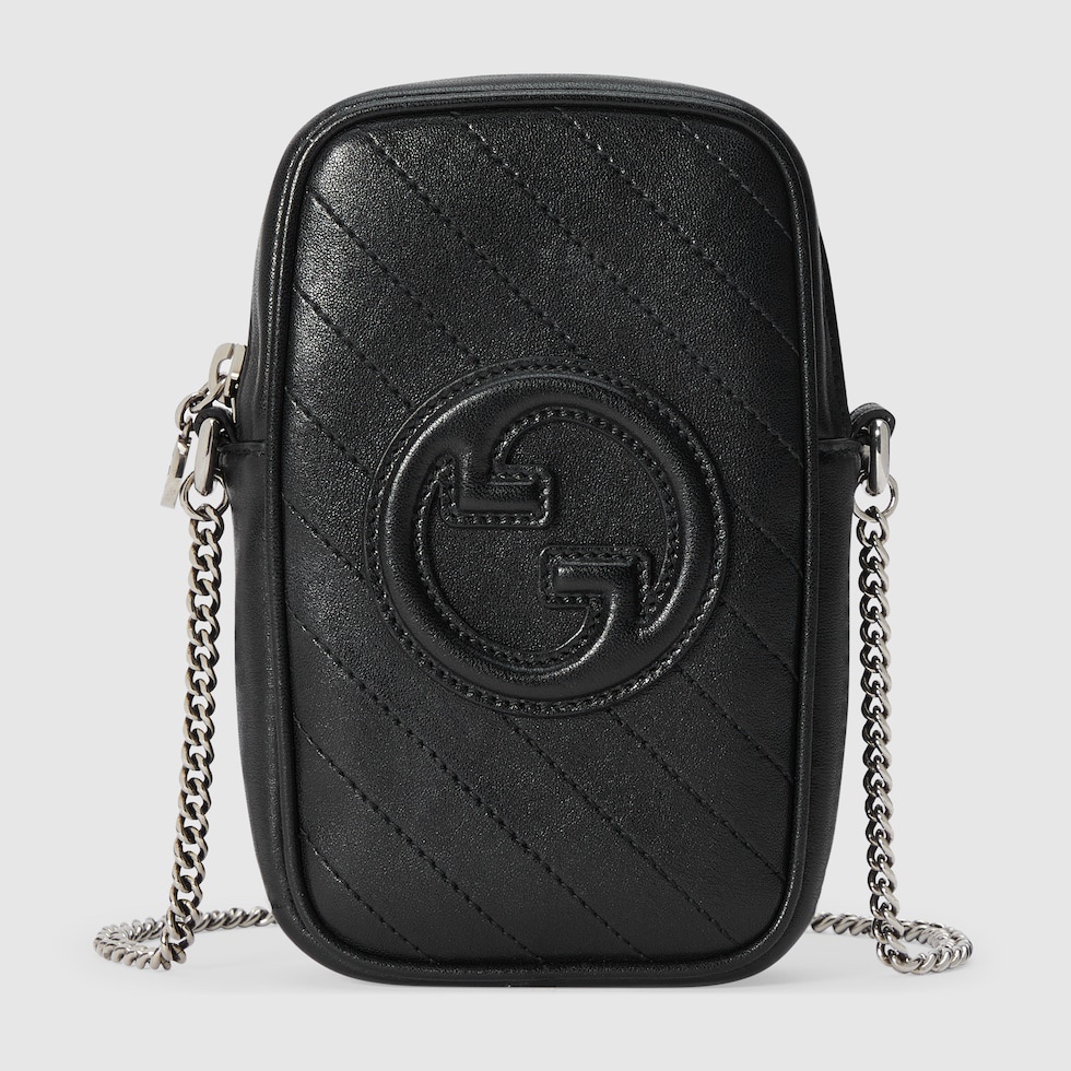 [TOP] GUCCI G*G Blondie Crossbody Bags 10.5x18x4.5cm - White& Black