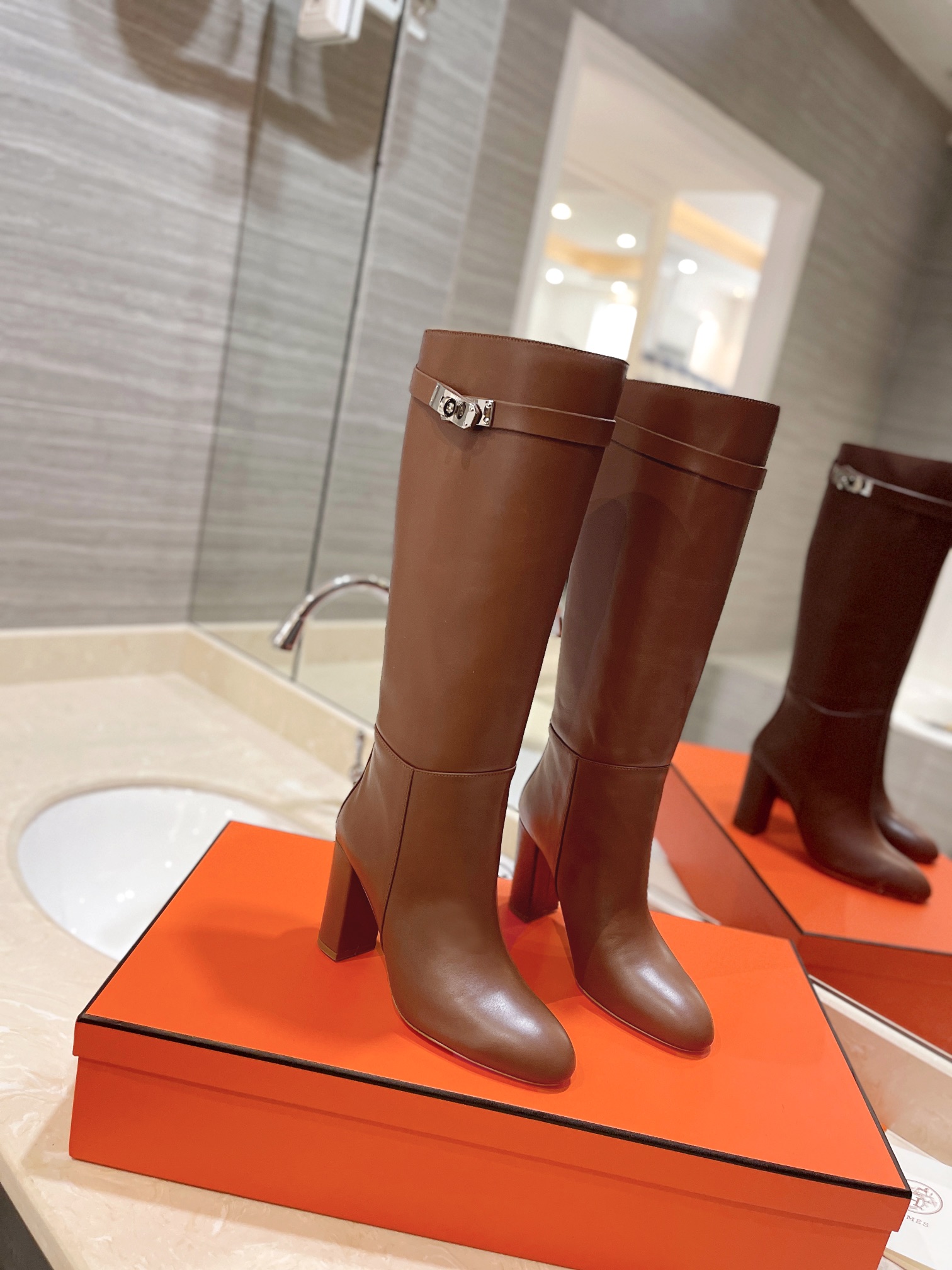 [TOP] HERMES The Most Classic Western Boots - 8.5cm - Three Colors