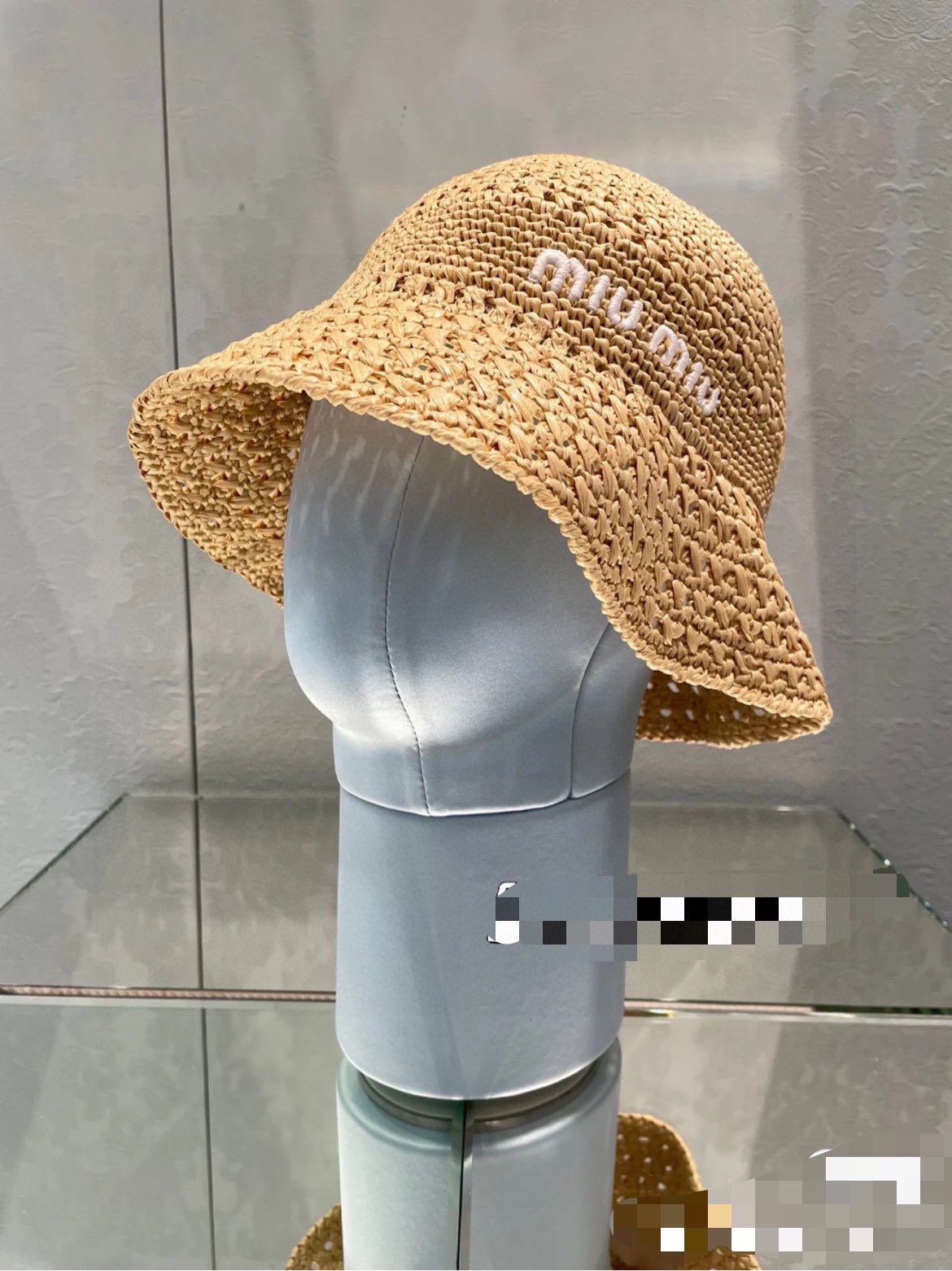 [TOP] Miu Miu Handmade Crochet Fisherman's Hat - Two Colors