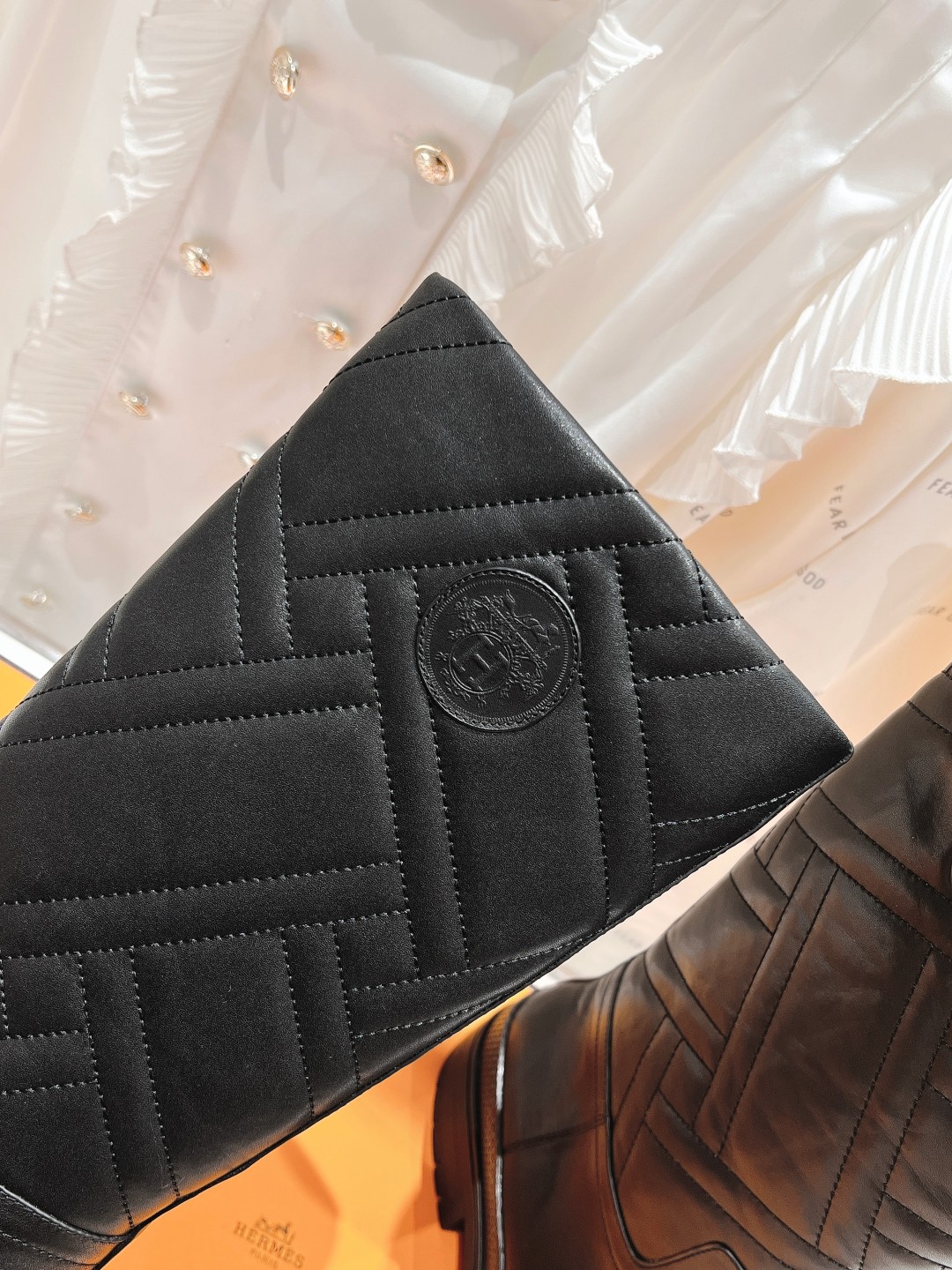 [TOP] HERMES Autumn And Winter H Family Classic Series Thick Bottom Boots - Black