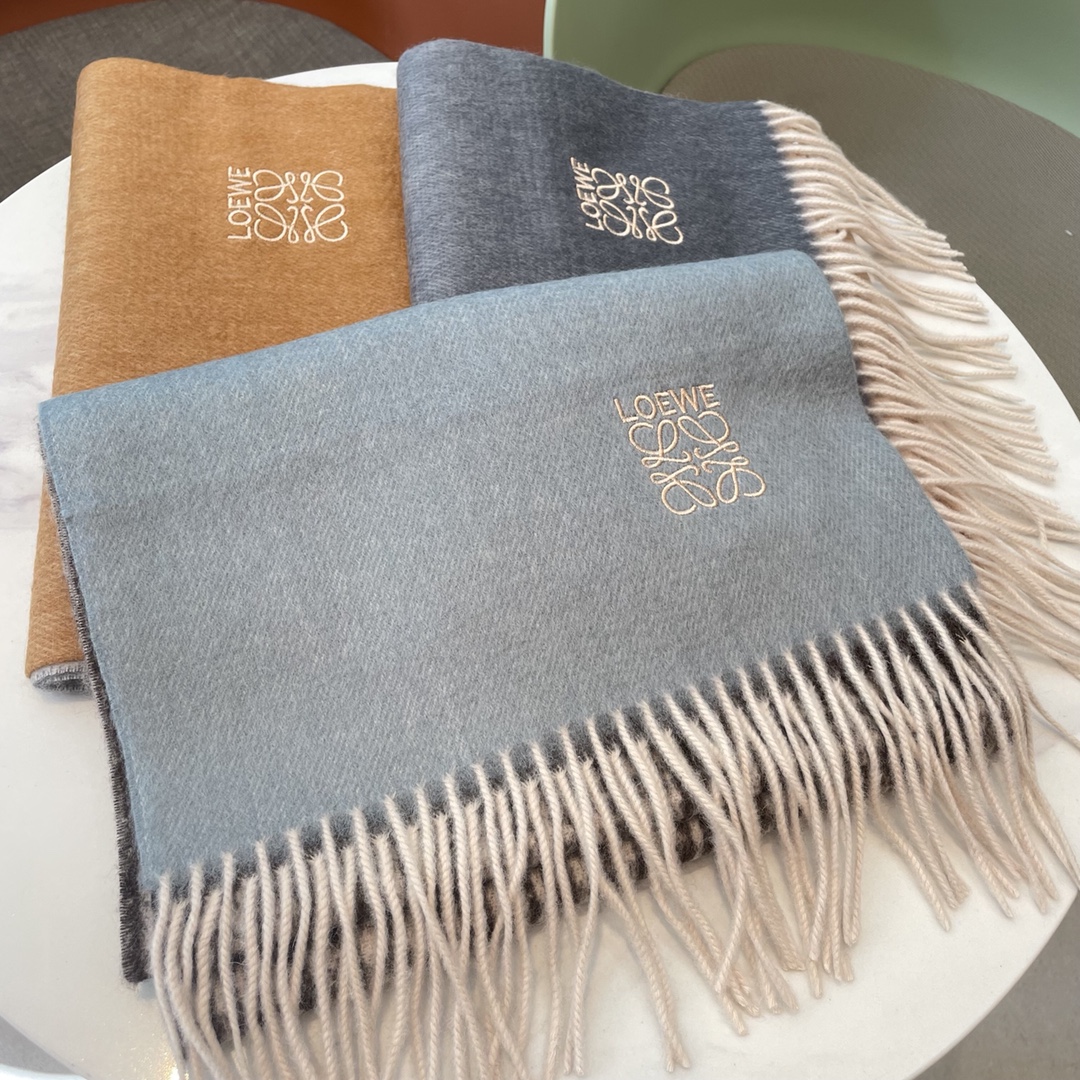 [TOP] LOEWE Color Block Scarf 30 x 180 cm - 3 Colors