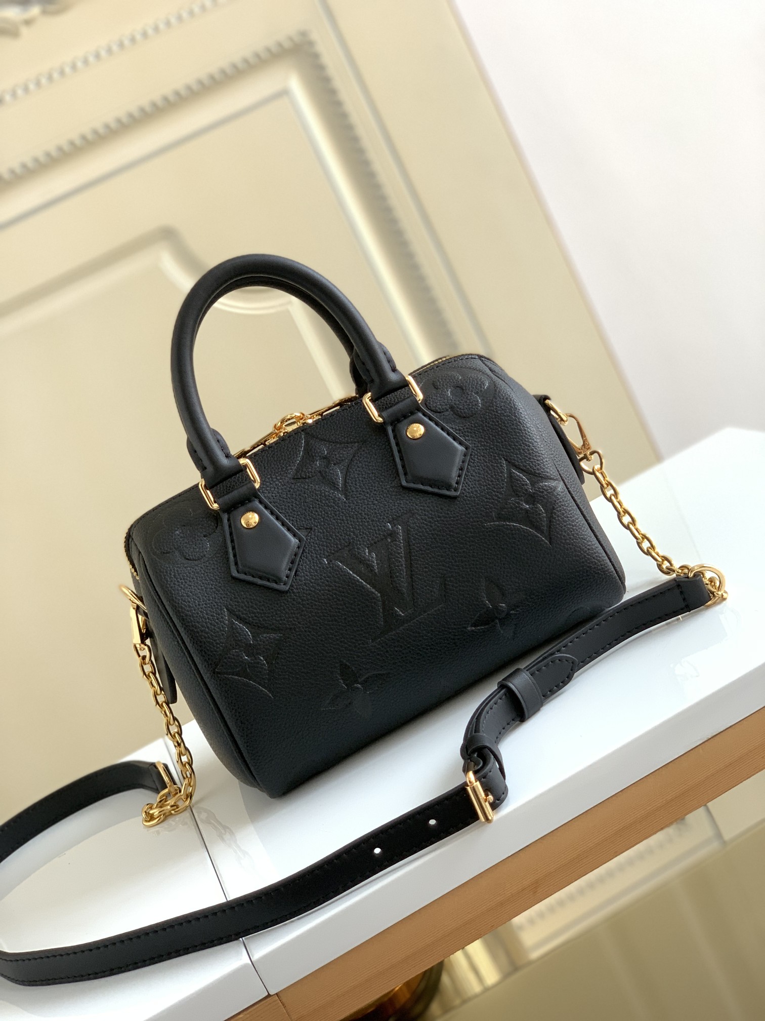[TOP] Louis Vuitton LV Speedy Bandoulière 20 Bag 20.5 x 13.5 x 12 cm- Blue& Black