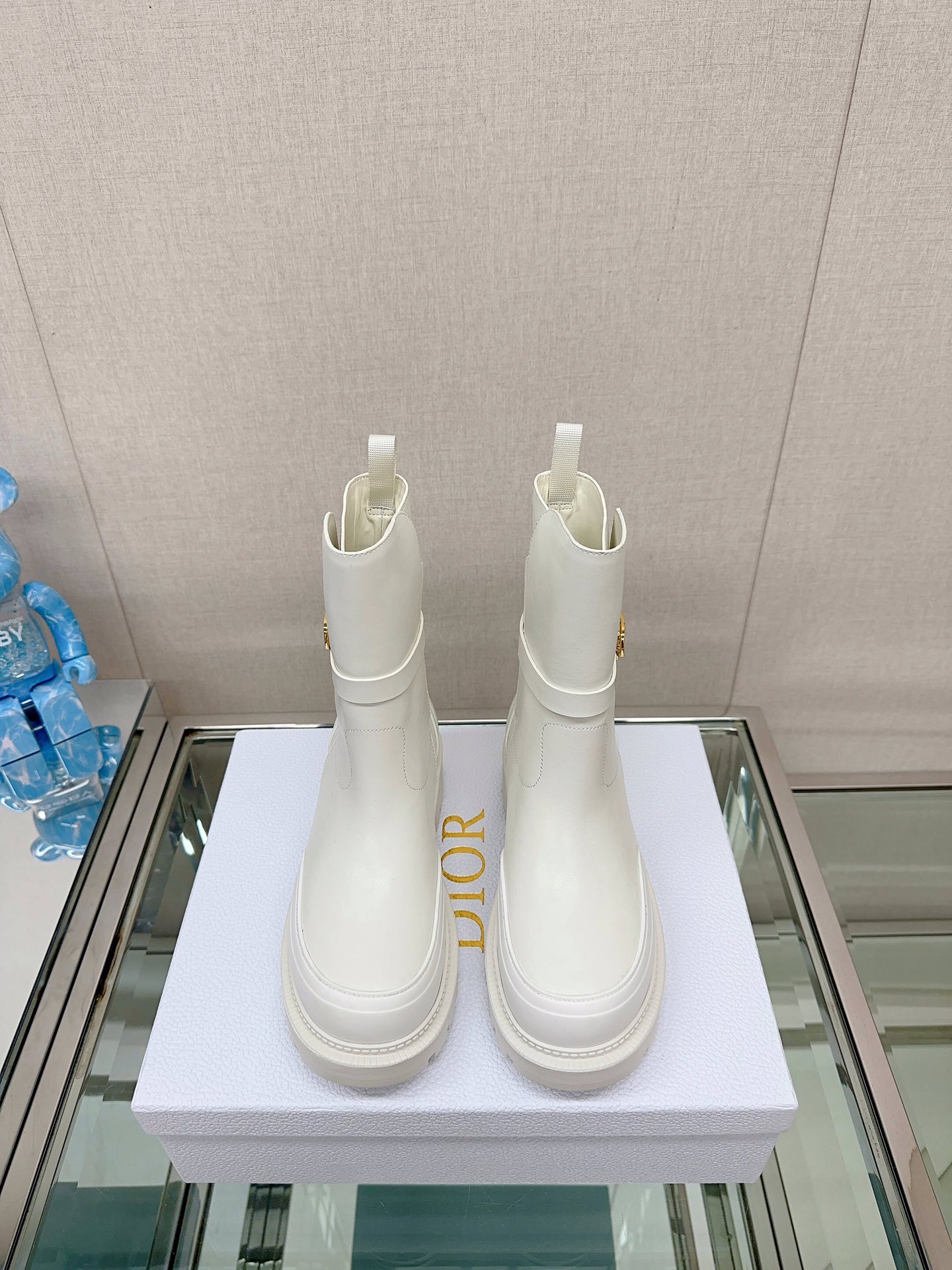 [TOP] Christian Dior Thick Soled Short Boots Motorcycle Boots - Two Colors