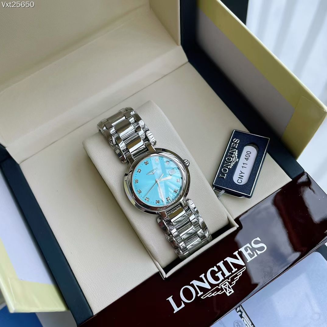 [TOP] LONGINES Women's Simple Quartz  Watch-Sliver