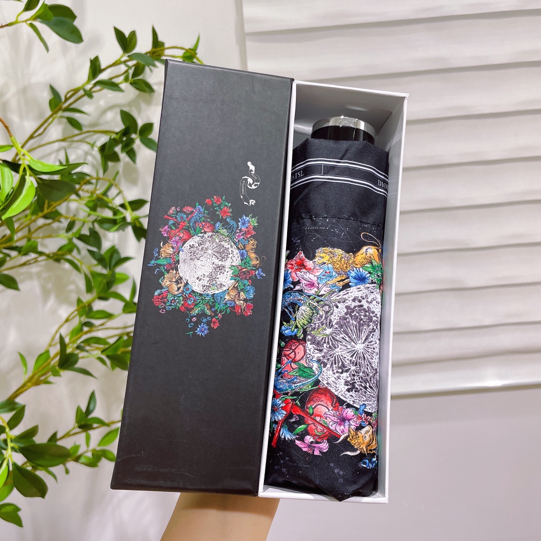 [TOP] Christian Dior Umbrella - Black