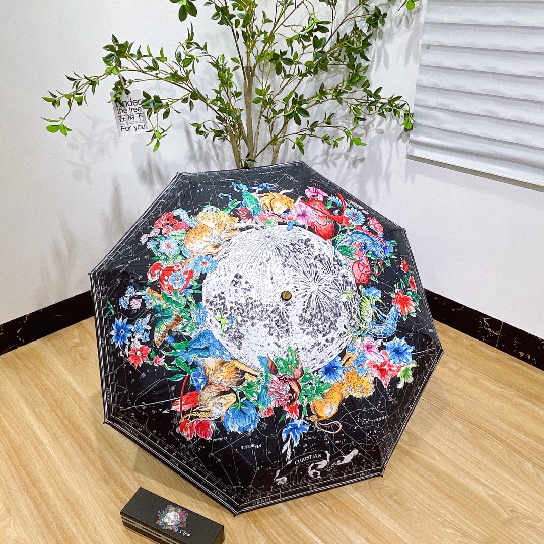 [TOP] Christian Dior Umbrella - Black