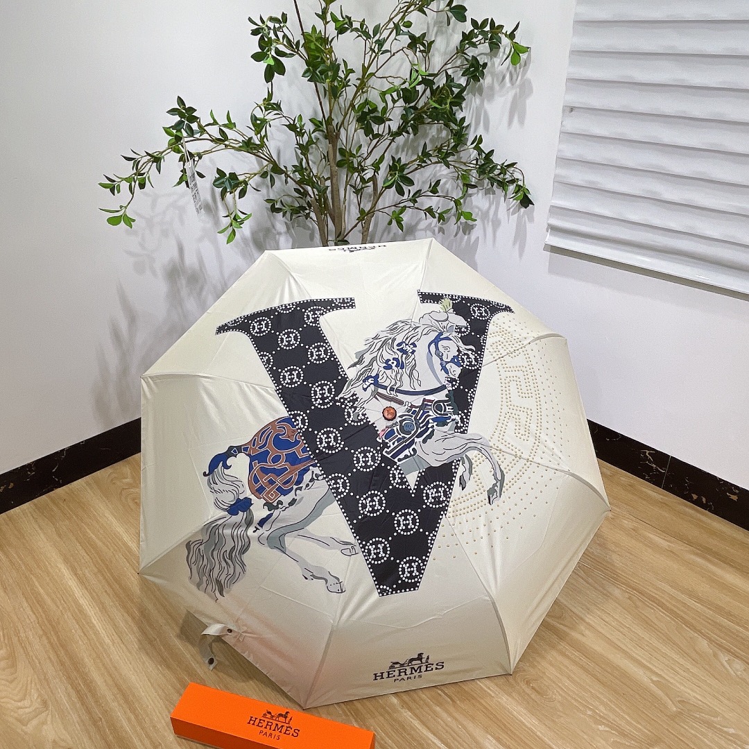 [TOP] HERMES Umbrella - Beige