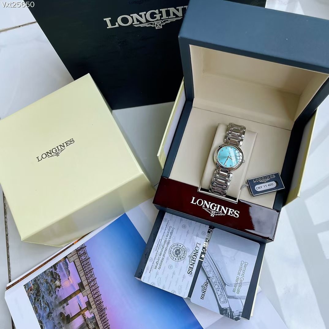 [TOP] LONGINES Women's Simple Quartz  Watch-Sliver