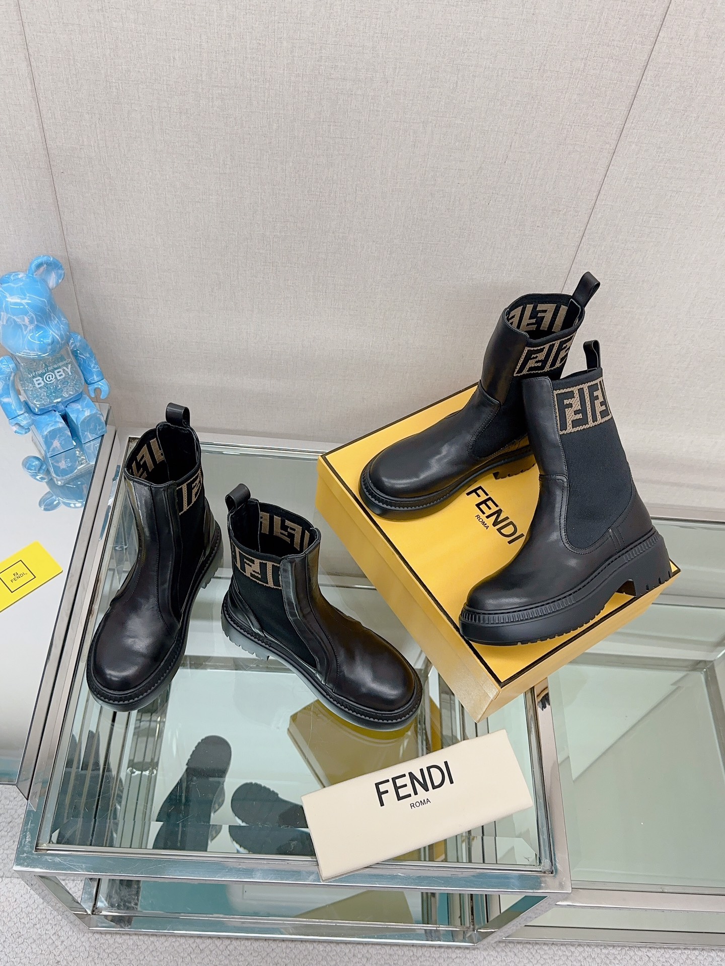 [TOP] FENDI Socks Thick Bottom Boots - Four Colors